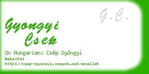 gyongyi csep business card